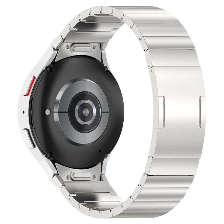 For Samsung Galaxy Watch6 / Watch6 Classic / Watch 5 Titanium Steel Watch Band Press Buckle Strap