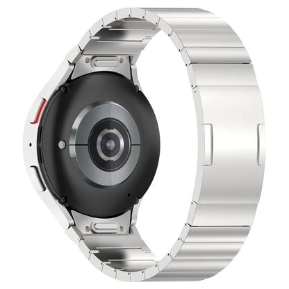 For Samsung Galaxy Watch6 / Watch6 Classic / Watch 5 Titanium Steel Watch Band Press Buckle Strap