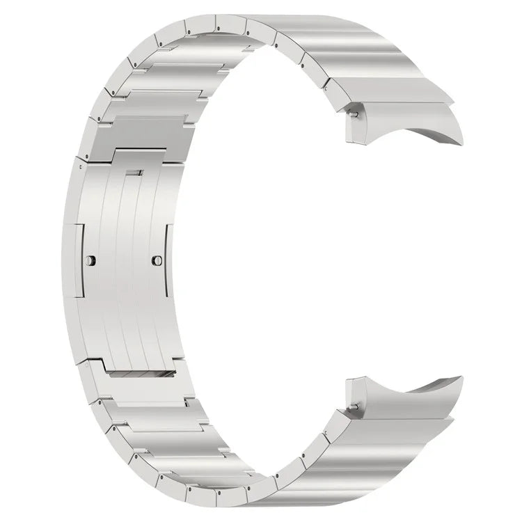 For Samsung Galaxy Watch6 / Watch6 Classic / Watch 5 Titanium Steel Watch Band Press Buckle Strap