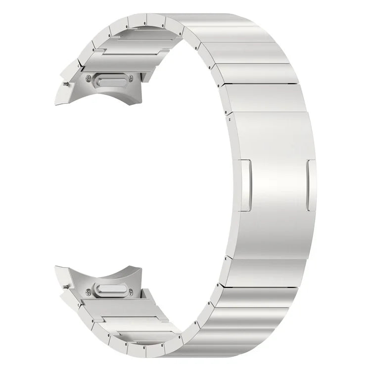 For Samsung Galaxy Watch6 / Watch6 Classic / Watch 5 Titanium Steel Watch Band Press Buckle Strap