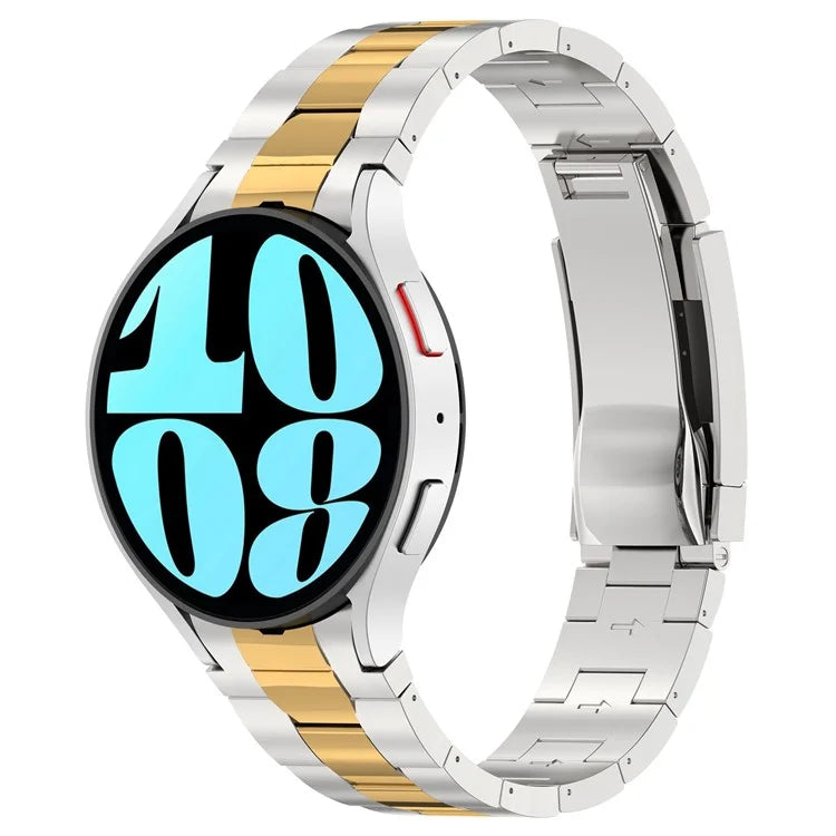 For Samsung Galaxy Watch6 / Watch6 Classic / Watch 5 Stainless Steel Watch Strap Quick Release Watchband