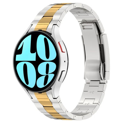 For Samsung Galaxy Watch6 / Watch6 Classic / Watch 5 Stainless Steel Watch Strap Quick Release Watchband