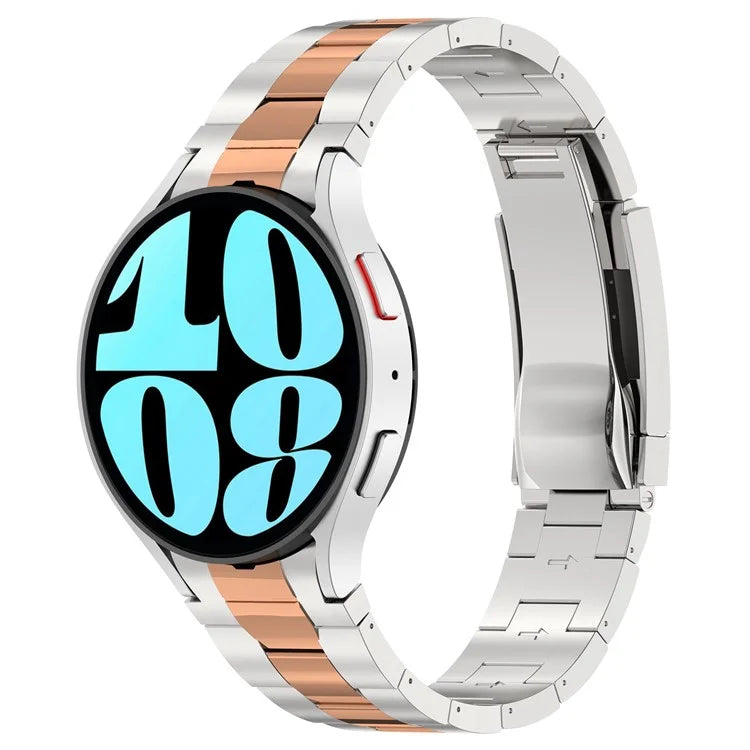 For Samsung Galaxy Watch6 / Watch6 Classic / Watch 5 Stainless Steel Watch Strap Quick Release Watchband