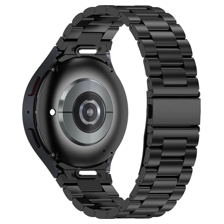 For Samsung Galaxy Watch6 / Watch6 Classic / Watch 5 Watch Band 3-Beads Titanium Steel Strap