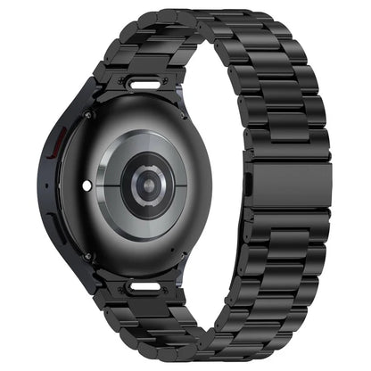 For Samsung Galaxy Watch6 / Watch6 Classic / Watch 5 Watch Band 3-Beads Titanium Steel Strap