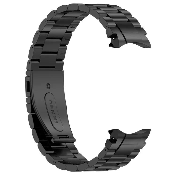 For Samsung Galaxy Watch6 / Watch6 Classic / Watch 5 Watch Band 3-Beads Titanium Steel Strap