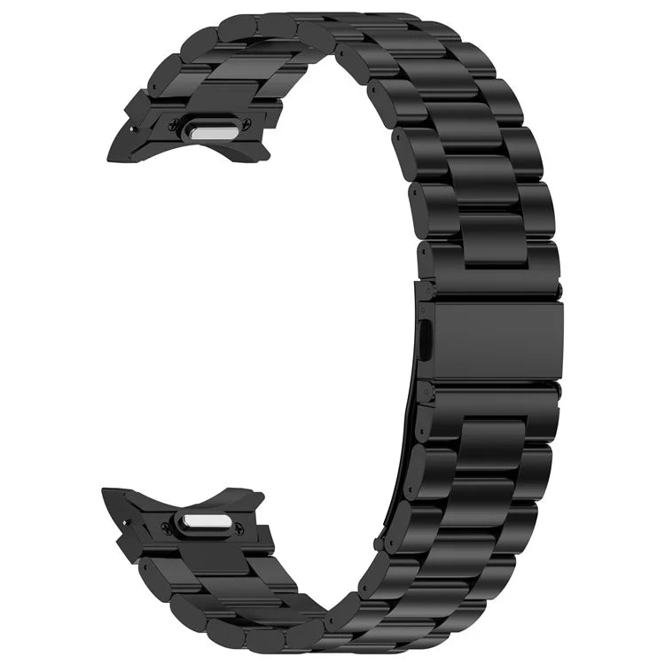 For Samsung Galaxy Watch6 / Watch6 Classic / Watch 5 Watch Band 3-Beads Titanium Steel Strap