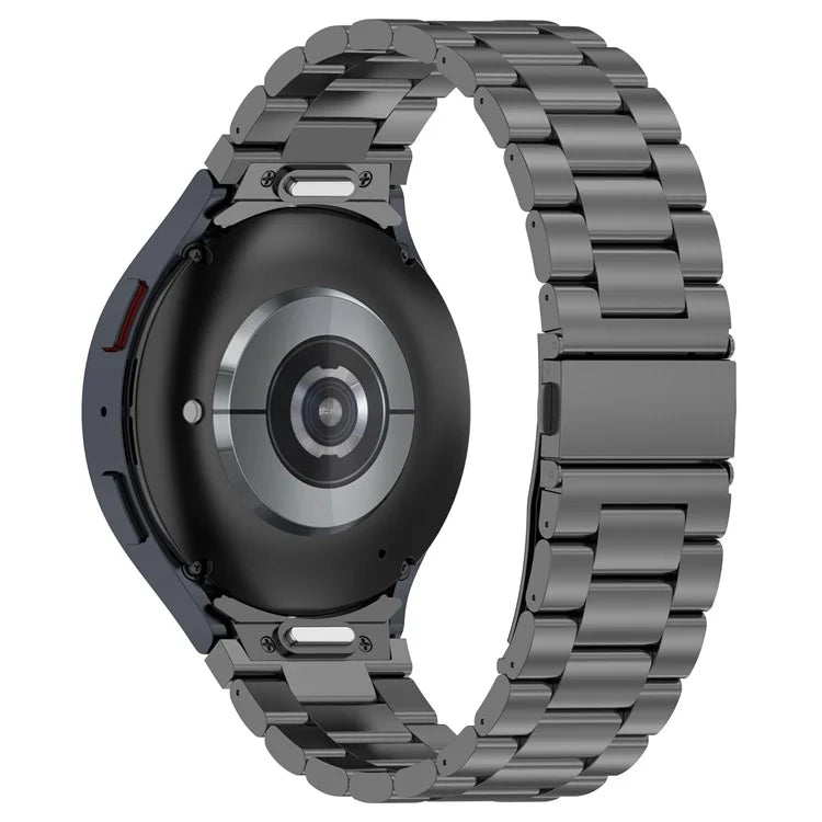 For Samsung Galaxy Watch6 / Watch6 Classic / Watch 5 Watch Band 3-Beads Titanium Steel Strap