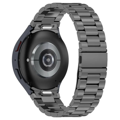 For Samsung Galaxy Watch6 / Watch6 Classic / Watch 5 Watch Band 3-Beads Titanium Steel Strap
