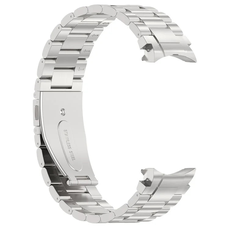 For Samsung Galaxy Watch6 / Watch6 Classic / Watch 5 Watch Band 3-Beads Titanium Steel Strap