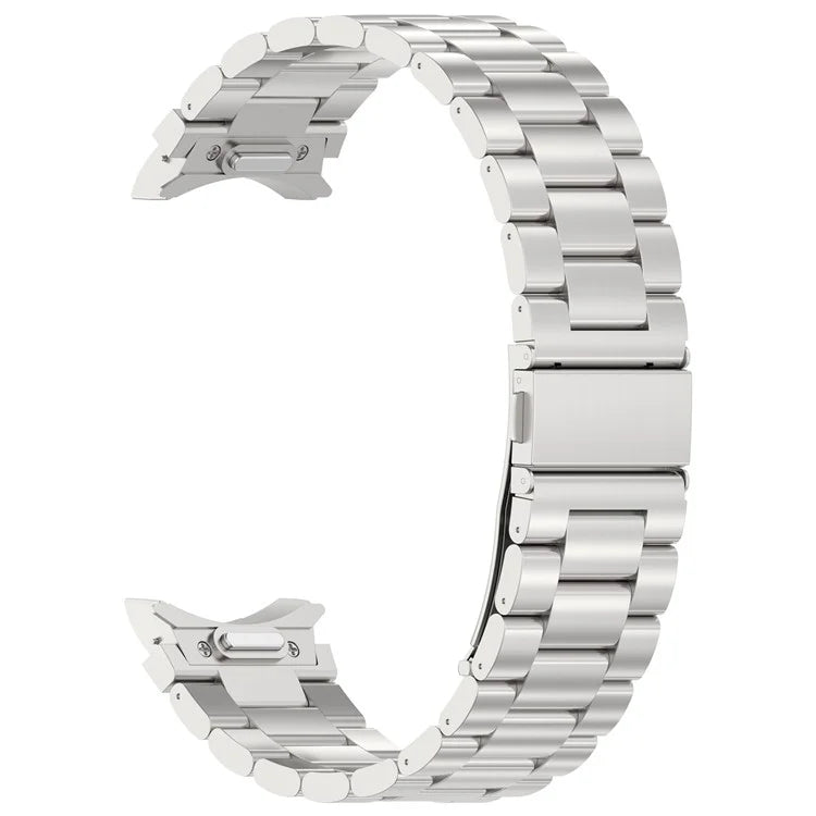 For Samsung Galaxy Watch6 / Watch6 Classic / Watch 5 Watch Band 3-Beads Titanium Steel Strap