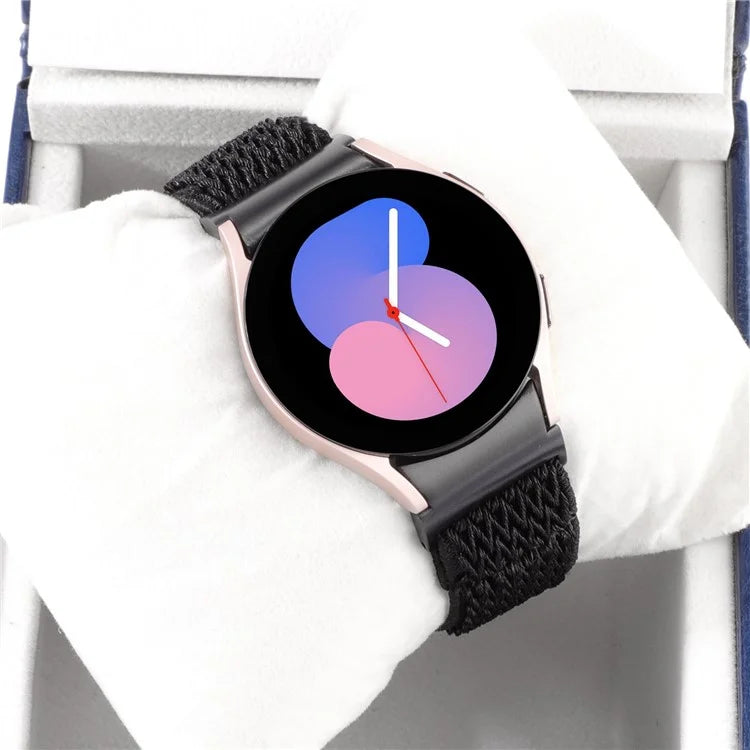 For Samsung Galaxy Watch6 / Watch6 Classic / Watch 5 Wave Shape Watch Strap Braided Wrist Band