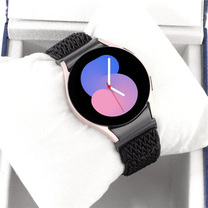 For Samsung Galaxy Watch6 / Watch6 Classic / Watch 5 Wave Shape Watch Strap Braided Wrist Band