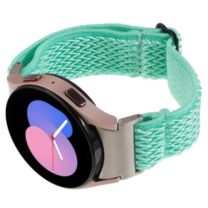 For Samsung Galaxy Watch6 / Watch6 Classic / Watch 5 Wave Shape Watch Strap Braided Wrist Band