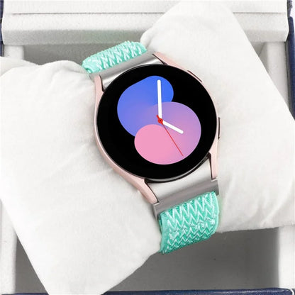 For Samsung Galaxy Watch6 / Watch6 Classic / Watch 5 Wave Shape Watch Strap Braided Wrist Band