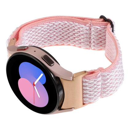For Samsung Galaxy Watch6 / Watch6 Classic / Watch 5 Wave Shape Watch Strap Braided Wrist Band