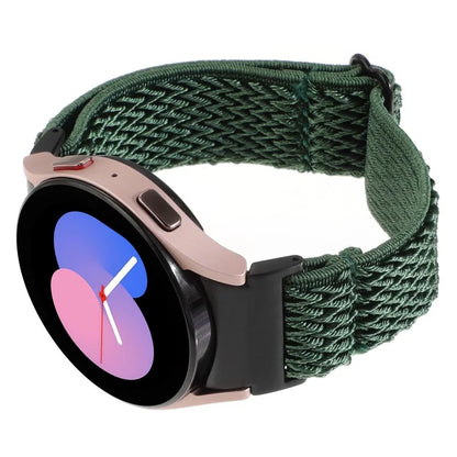 For Samsung Galaxy Watch6 / Watch6 Classic / Watch 5 Wave Shape Watch Strap Braided Wrist Band