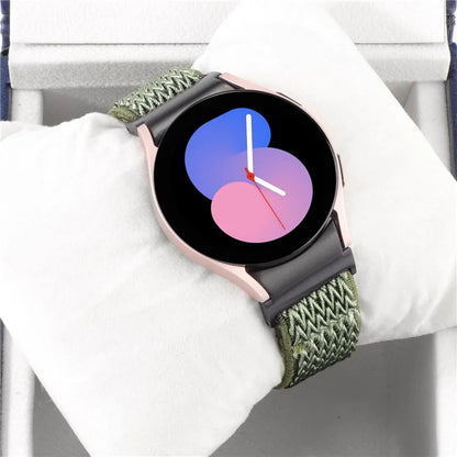 For Samsung Galaxy Watch6 / Watch6 Classic / Watch 5 Wave Shape Watch Strap Braided Wrist Band
