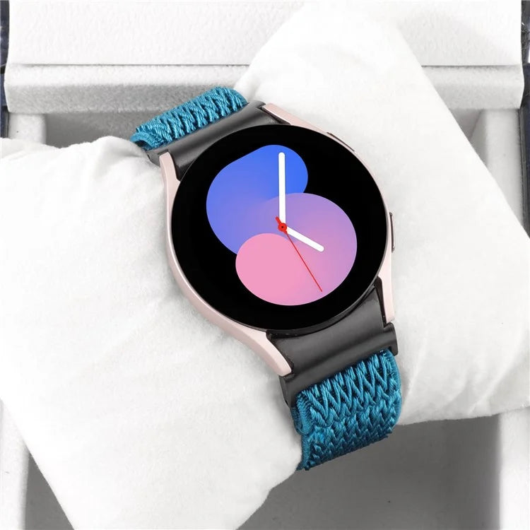 For Samsung Galaxy Watch6 / Watch6 Classic / Watch 5 Wave Shape Watch Strap Braided Wrist Band