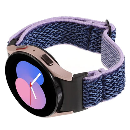 For Samsung Galaxy Watch6 / Watch6 Classic / Watch 5 Wave Shape Watch Strap Braided Wrist Band
