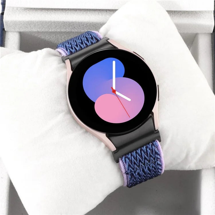 For Samsung Galaxy Watch6 / Watch6 Classic / Watch 5 Wave Shape Watch Strap Braided Wrist Band