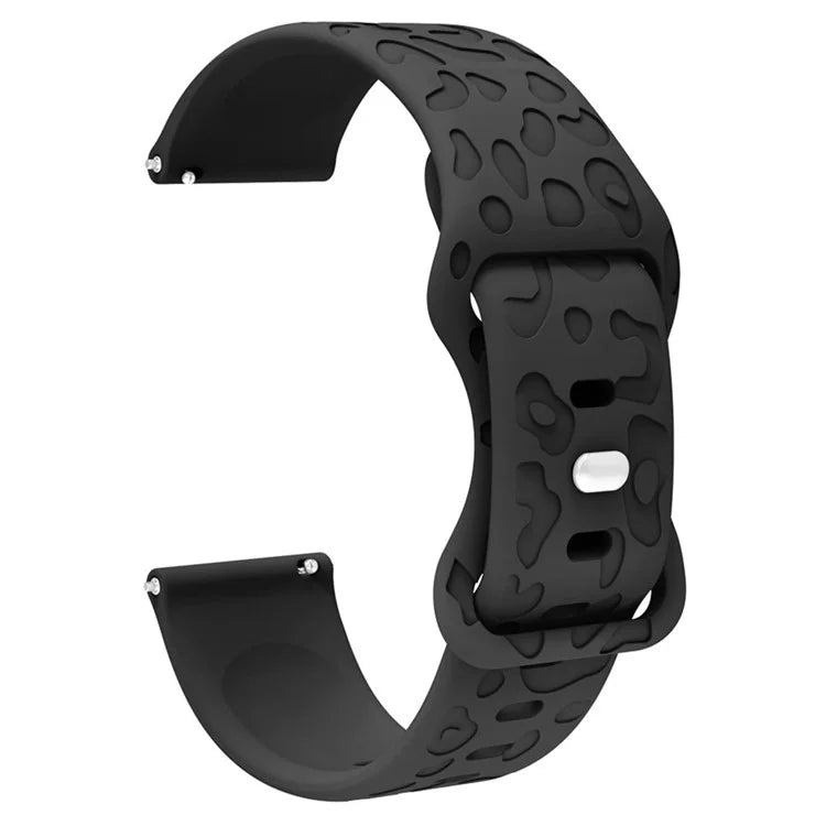 For Coros Pace 3 / Apex 46mm / Apex Pro Silicone Band 22mm Leopard Texture Watch Strap