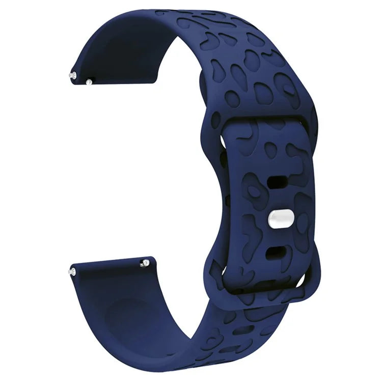 For Coros Pace 3 / Apex 46mm / Apex Pro Silicone Band 22mm Leopard Texture Watch Strap