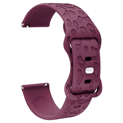 For Coros Pace 3 / Apex 46mm / Apex Pro Silicone Band 22mm Leopard Texture Watch Strap
