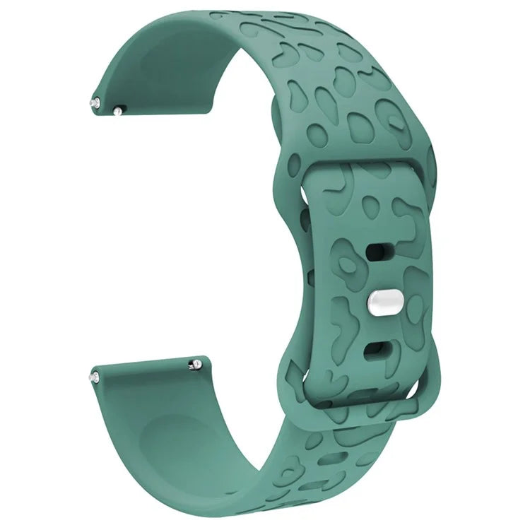 For Coros Pace 3 / Apex 46mm / Apex Pro Silicone Band 22mm Leopard Texture Watch Strap