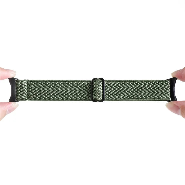For Google Pixel Watch 2 / Pixel Watch Nylon Braided Watch Band Wave Wrist Strap