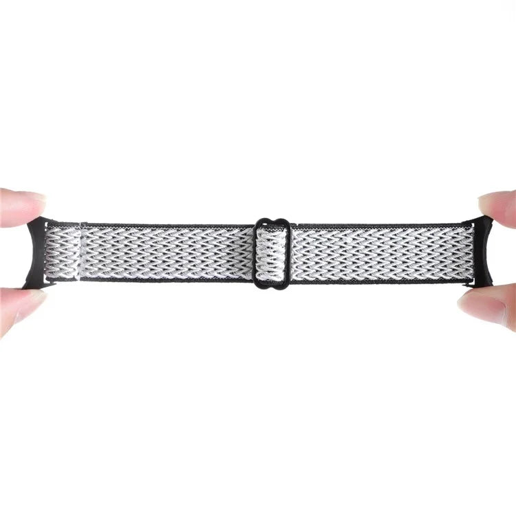 For Google Pixel Watch 2 / Pixel Watch Nylon Braided Watch Band Wave Wrist Strap