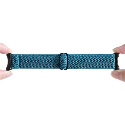 For Google Pixel Watch 2 / Pixel Watch Nylon Braided Watch Band Wave Wrist Strap