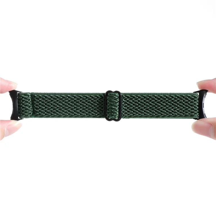 For Google Pixel Watch 2 / Pixel Watch Nylon Braided Watch Band Wave Wrist Strap