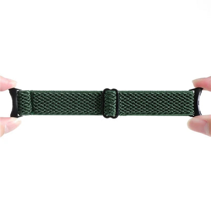 For Google Pixel Watch 2 / Pixel Watch Nylon Braided Watch Band Wave Wrist Strap