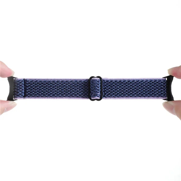 For Google Pixel Watch 2 / Pixel Watch Nylon Braided Watch Band Wave Wrist Strap