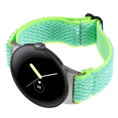 For Google Pixel Watch 2 / Pixel Watch Nylon Braided Watch Band Wave Wrist Strap