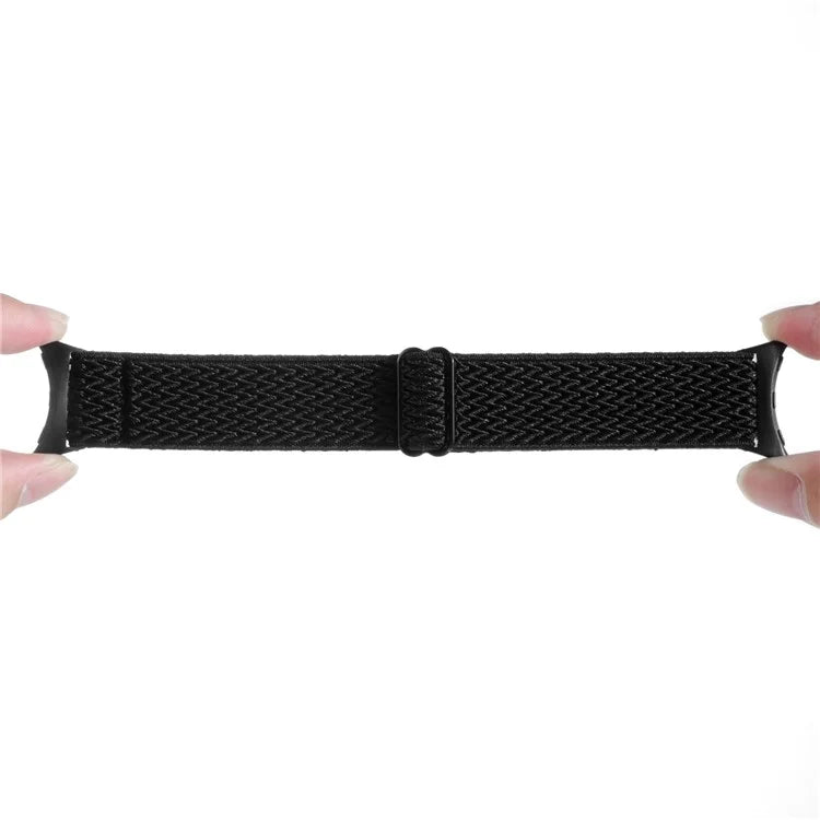 For Google Pixel Watch 2 / Pixel Watch Nylon Braided Watch Band Wave Wrist Strap