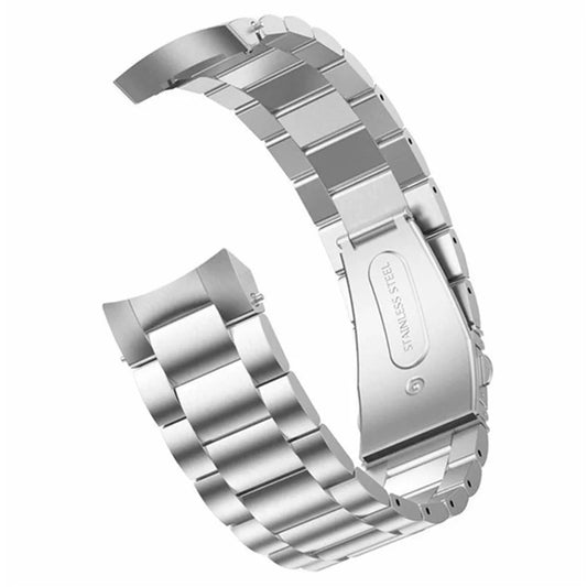 For Huawei Watch GT 4 46mm Watch Band Three Beads Stainless Steel Strap Replacement