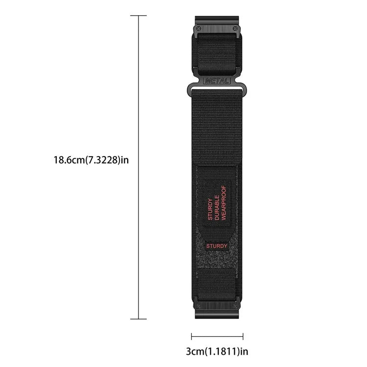 For Garmin Smart Watch 26mm Nylon Women Adjustable Band Magic Tape Design Sport Replacement Strap