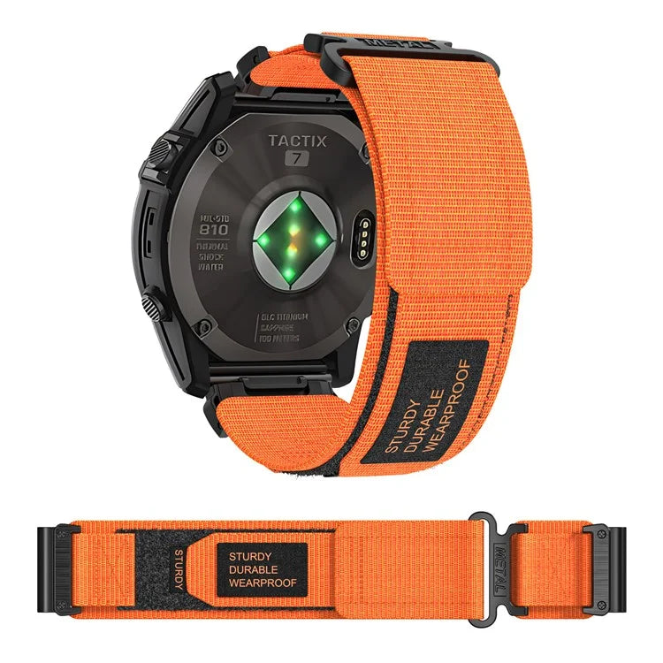 For Garmin Smart Watch 26mm Nylon Women Adjustable Band Magic Tape Design Sport Replacement Strap