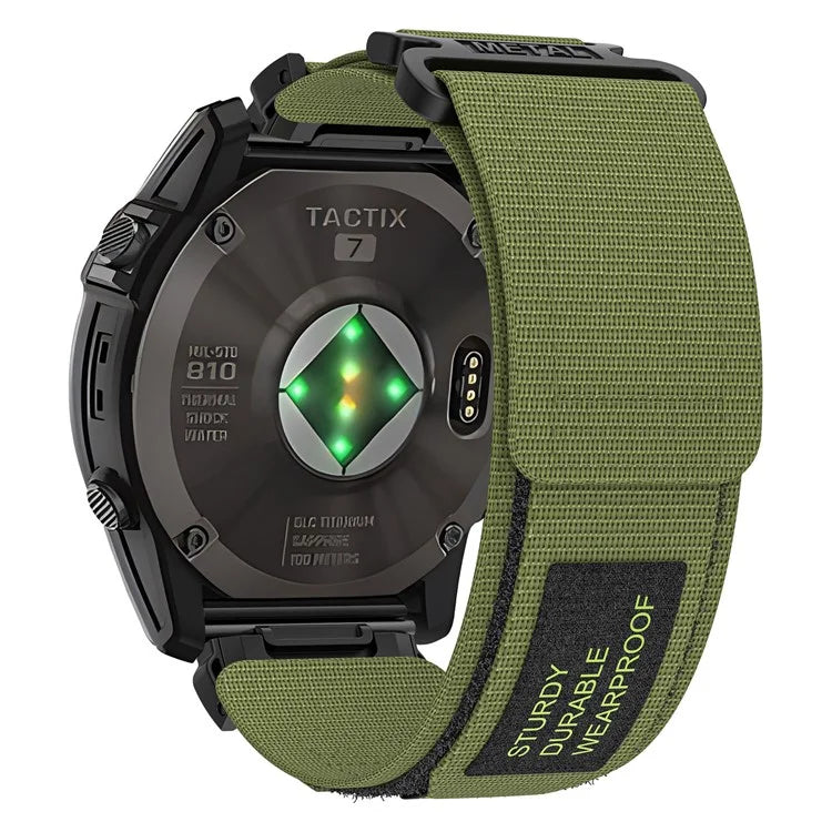 For Garmin Smart Watch 26mm Nylon Women Adjustable Band Magic Tape Design Sport Replacement Strap