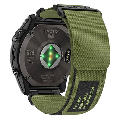 For Garmin Smart Watch 26mm Nylon Women Adjustable Band Magic Tape Design Sport Replacement Strap