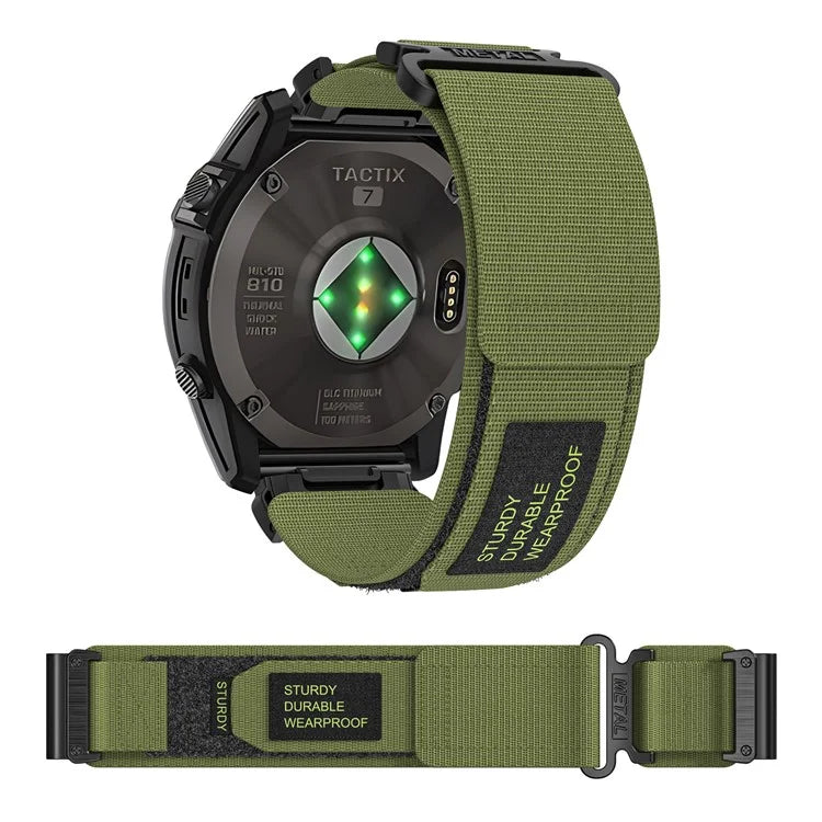 For Garmin Smart Watch 26mm Nylon Women Adjustable Band Magic Tape Design Sport Replacement Strap