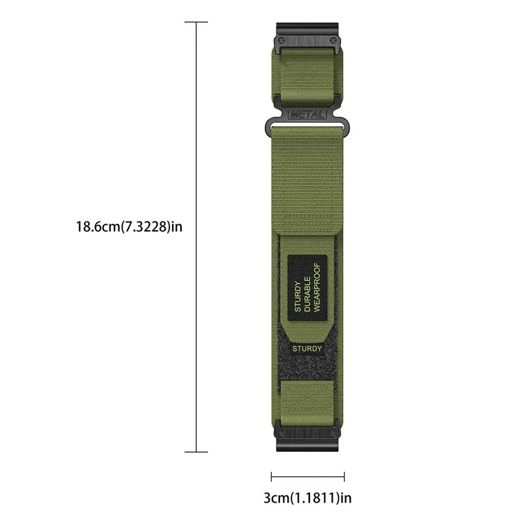 For Garmin Smart Watch 26mm Nylon Women Adjustable Band Magic Tape Design Sport Replacement Strap