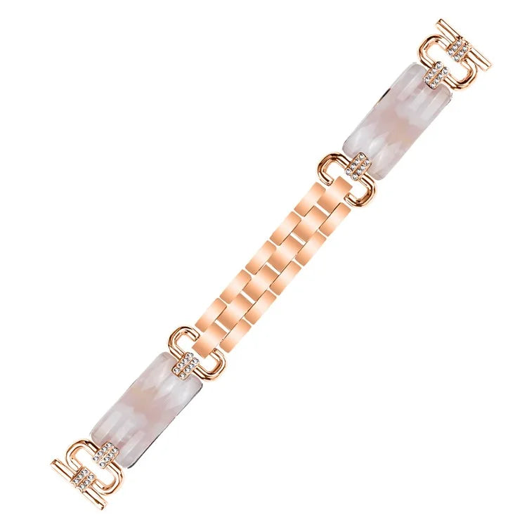 For Garmin Vivomove HR / Vivomove Rhinestone Decor Resin Strap Replacement Bracelet Watch Band