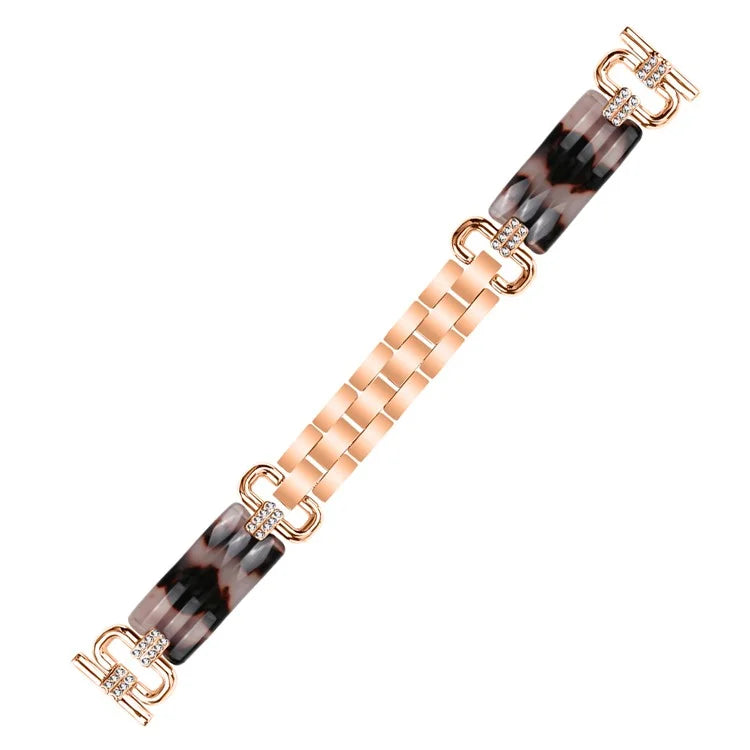For Pebble Time Round / Pebble 2 Rhinestone Decor Watch Band Resin Strap