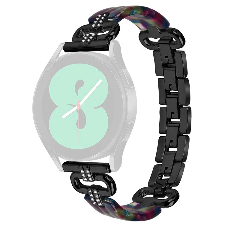 For Samsung Galaxy Watch4 Active Classic  /  Watch 5 Pro Active Resin Smart Watch Strap