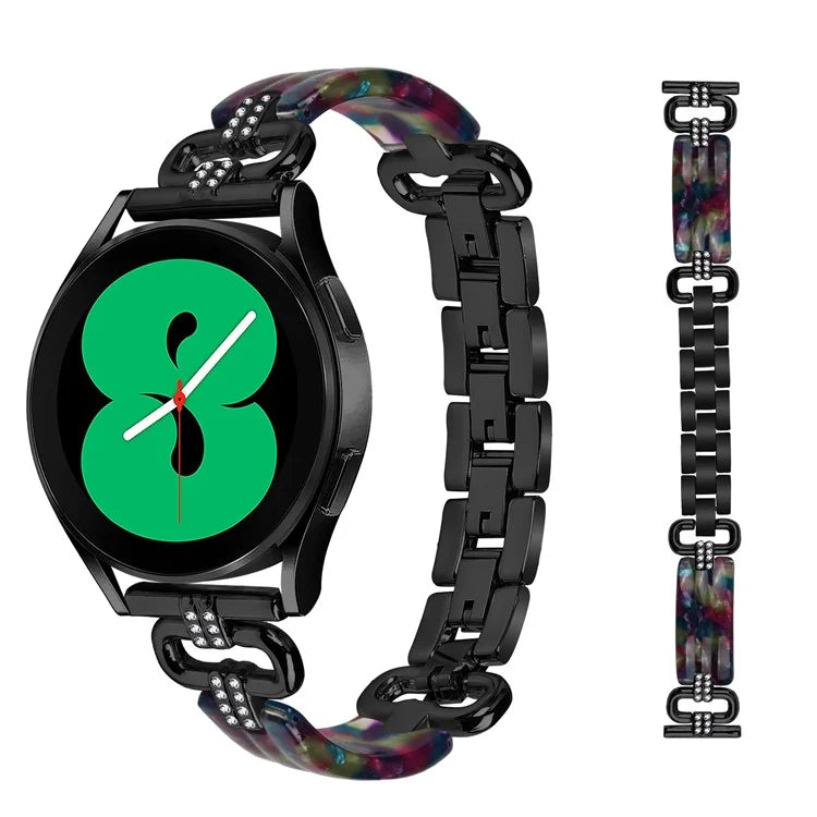 For Samsung Galaxy Watch4 Active Classic  /  Watch 5 Pro Active Resin Smart Watch Strap