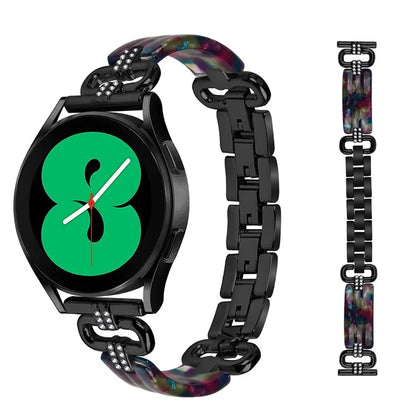 For Samsung Galaxy Watch4 Active Classic  /  Watch 5 Pro Active Resin Smart Watch Strap