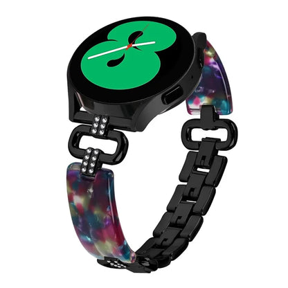 For Samsung Galaxy Watch4 Active Classic  /  Watch 5 Pro Active Resin Smart Watch Strap